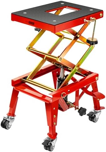 VIVOHOME Motorcycle Lift Jack Stand with Hydraulic Operation