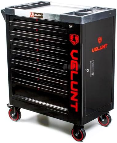 Alt Text for image 1: Heavy Duty Steel Tool Trolley Cabinet with Drawers