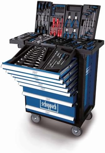 Scheppach TW1000 Workshop Trolley with 7 drawers and tools